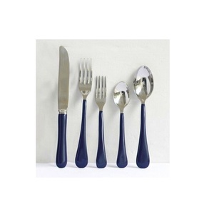 Ensemble de 5 couverts en laiton avec plaqué argent pour l'artisanat ensembles de couverts de cuisine pour la maison et l'hôtel à faible coût - Product Image 6