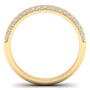 REYES diseñador clásico joyería de mujer corte redondo 0,27 quilates moissanita en 925 Anillos de Compromiso de plata esterlina joyería - Product Image 4