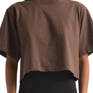 Nouvel arrivage de débardeur à carreaux pour femmes, débardeur d'été, vêtements de yoga, demi-manches, 100% coton écologique, personnalisé, tricoté par OEM - Product Image 5