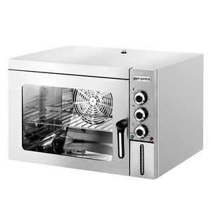 Four à convection compact électrique commercial avec injection de vapeur - Commandes manuelles - 1 chambre de cuisson - 1x 353x327mm - 30L - Product Image 5
