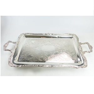 <b>Prime</b> Quality Brass Serving Tray Elegant Home Kitchenware Dinnerware Tableware Metal Food Server Ware Tray <b>for</b> <b>Sale</b> - Product Image 3