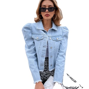 Abrigos de mezclilla azul para mujer, Tops holgados de manga larga para primavera y otoño, Chaquetas vaqueras femeninas combinables de estilo coreano, prendas de vestir exteriores para mujer, 2017 - Product Image 6