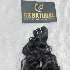 ผมต่อหยิกยาวสีธรรมชาติสีดำสำหรับผู้หญิงต่อหนังกำพร้าแบบอินเดียไม่ผ่านการแปรรูป - Product Image 3