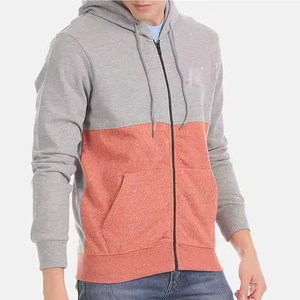 Sweat à capuche unisexe de qualité supérieure pour le streetwear, vente en gros, double fermeture éclair, 100% coton, respirant, séchage rapide, polaire épaisse - Product Image 1