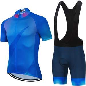 Facile à porter conception de vêtements de cyclisme vélo vêtements de vélo maillot et ensemble d'uniformes à bretelles exclusif pour les hommes - Product Image 2
