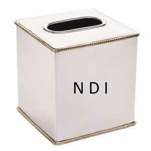 Porte-mouchoirs de finition naturelle de qualité supérieure bureau de voiture pour la maison et d'autres utilisations boîte porte-serviettes en métal porte-mouchoirs de conception moderne - Product Image 1