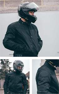 Chaqueta de moto de cuero de carreras de invierno para hombre de diseñador personalizado moda protectora para montar chaqueta de invierno - Product Image 5