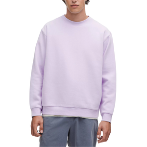 Sweat-shirt à manches longues vintage décontracté pour hommes hiver chaud motif solide Polyester/coton impression numérique teint uni tricoté - Product Image 1