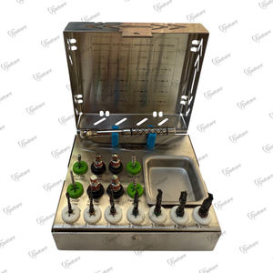 Kit Profesional de 16 Piezas para Cirugía Dental Rootcare, Fresas de Acero para Implantes, Kits de Fresas con Trinquete/Atornillador Hexagonal, Instrumentos Manuales - Product Image 1