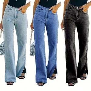 2025 Hot Selling <b>Women's</b> <b>Jeans</b> with Multiple Functions and Pockets High Waist Wide Legs Loose and Casual Denim Pants <b>for</b> <b>Women</b> - Product Image 1