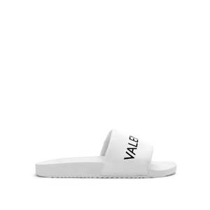 Claquettes blanches avec inscription logo Valentino - Product Image 1