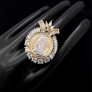 Designer Trendy Meilleure Qualité Or Blanc Finition Élégant Anneau Réglable Pour La Fonction Et La Fête De Mariage Collection De Vêtements Pour Les Femmes - Product Image 1