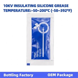 บรรจุภัณฑ์ขนาดเล็ก 1G แรงดันสูง -50~200 ° จาระบีซิลิโคนฉนวนไฟฟ้า 10KV สำหรับชิ้นส่วนไฟฟ้า สายเคเบิลแรงสูง ยี่ห้อ C OEM แพ็คเกจ 10KV - Product Image 2