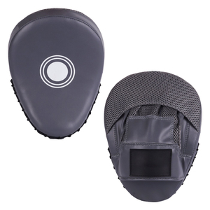Logotipo personalizado 1/6 Focus Pad Kicking Curve Manoplas de entrenamiento de cuero Premium para boxeo MMA y artes marciales Almohadilla de perforación - Product Image 1