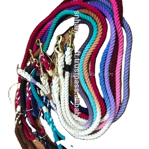 Correa para Perro Trenzada de Algodón Hecha a Mano con Efecto Ombre, Correa Náutica de Color Degradado Hecha a Mano - Product Image 1