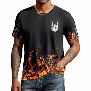 100% camisas personalizadas de algodón orgánico para hombre con logotipo bordado, camiseta suave de verano, ropa informal transpirable hecha por Dress Sports - Product Image 1