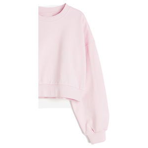 Sudadera Ecológica de Invierno para Mujer, Cuello Redondo, Bordada, Transpirable, de Forro Polar, Color Rosa Bebé, Resistente al Viento, Poliéster/Algodón - Product Image 5