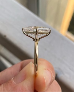Gorgeous Antique Diamond <b>Ring</b> Kite Cut Lab Grown Diamond Engagement <b>Ring</b> 14k Solid Gold Solitaire Proposal <b>Ring</b> E/VS Clarity - Product Image 3