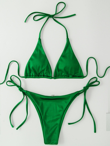 Maillot de bain bikini respirant et confortable pour femme avec design taille haute, en Spandex/Nylon, séchage rapide et respirant - Product Image 5