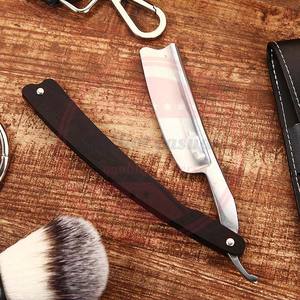 Carbon Steel Barber Wooden Handle Safety Straight Blade <b>Razor</b> for Man\Professional Wholesale Barber <b>Razors</b> - Product Image 5