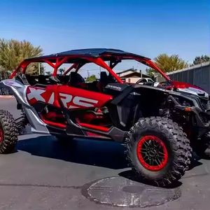 Maverick X3 Max X RS Turbo RR 2025, DIY Industrial OEM con Smart-Shox, Rojo Fuego y Plateado Hiper - Product Image 1