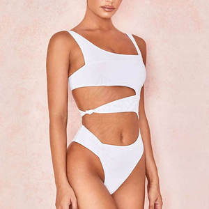 Traje de Baño Monokini de Corte Alto para Mujer, Secado Rápido, Ecológico, Transpirable, Tejido de Spandex/Poliéster para Natación, Playa y Resort - Product Image 5
