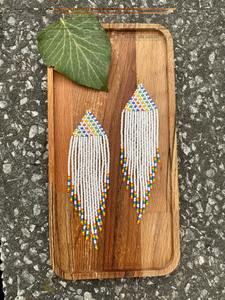 Boucles d'oreilles à breloques en perles faites à la main Tendance Accessoires de mode classiques longs turquoise à un tarif compétitif - Product Image 5