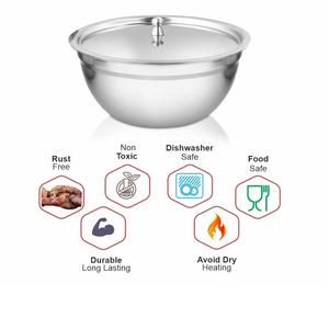 Bol alimentaire en acier inoxydable écologique Signature India pour la maison, l'hôtel et les occasions sociales - Quantité personnalisable et livraison rapide - Product Image 3