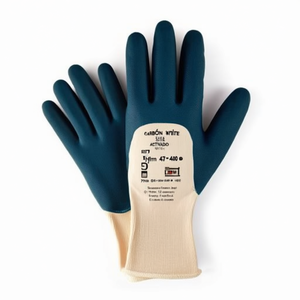ถุงมือ ActivArmr Hylite 47-400 ไซส์ 9 สีขาว/น้ำเงิน 3/4 ไนไตรล์ EN 388 PPE หมวดหมู่ II ANSELL แพ็ค 12 ชิ้น - ถุงมือทำสวน อุปกรณ์ป้องกัน - Product Image 3