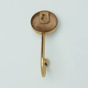 Mughalcrafts Art Deco Brass Wall Hook Single Tier Mother Pearl Inlay Kitchen Bathroom Wardrobe Living Room Hanging Hook Metal - Product Image 3