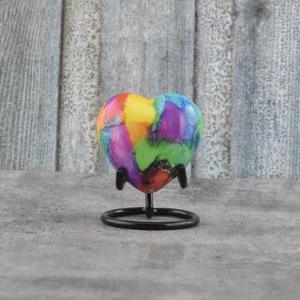 Vendeur B2B urne souvenir petit coeur avec support urnes gravées pour cendres de bébé souvenirs coeur de haute qualité souvenir coeur en laiton souvenir - Product Image 5