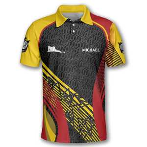 T-shirts de bowling d'équipe de maillots de bowling de sublimation personnalisés en gros avec logo uniformes légers en polyester évacuant l'humidité - Product Image 2