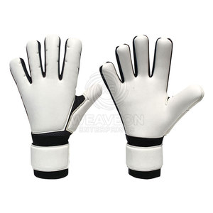 Gants de gardien de but de football professionnels de haute qualité en cuir respirant antidérapant avec protection des doigts en gros - Product Image 4