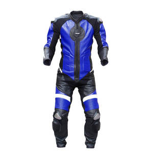 <b>Mens</b> Motorbike Cowhide <b>Leather</b> Suit Biker Racing Motorcycle <b>Leather</b> Jacket <b>Pant</b> Attached Suit - Product Image 4
