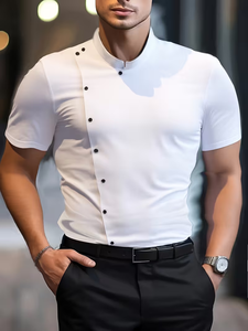 <span class=keywords><strong>Ropa</strong></span> <span class=keywords><strong>de</strong></span> Trabajo <span class=keywords><strong>de</strong></span> Chef al por Mayor <span class=keywords><strong>de</strong></span> Fábrica, Camiseta <span class=keywords><strong>de</strong></span> Manga Corta <span class=keywords><strong>de</strong></span> Verano para Repostería, Restaurante, <span class=keywords><strong>Hotel</strong></span>, Barbacoa, <span class=keywords><strong>Ropa</strong></span> <span class=keywords><strong>de</strong></span> Chef, Parte Superior Delgada - Product Image 1