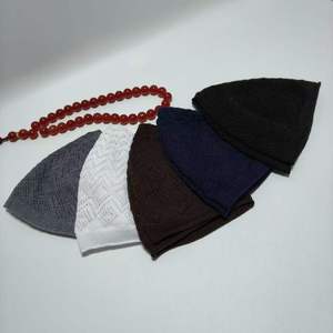 Men's New Style Melon Skin Knitted <b>Hat</b> Breathable Summer <b>Hat</b> with Arabian Style Thin Weekly <b>Hat</b> - Product Image 4