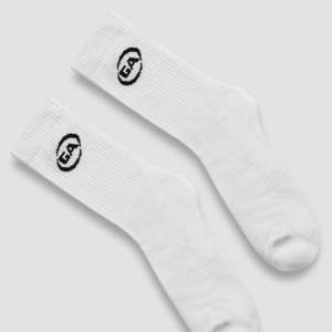 Chaussettes de sport personnalisables avec logo brodé blanc pour athlètes, compression technique, antibactériennes, pour diabétiques, collection automne - Product Image 3