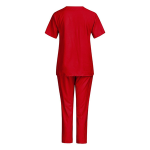 Traje médico de enfermera con cuello en V y algodón 100% al por mayor impreso OEM uniforme hospitalario conjunto médico para médicos y enfermeras - Product Image 6