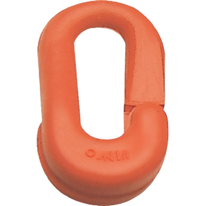 Enlace de Emergencia de Plástico Rojo de 6 mm para Cadenas de Barrera, Paquete de 10 - Product Image 2