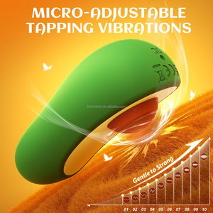 Vibradores de Aguacate al por Mayor Novedad Estimulador de Clítoris Palpitante con Forma de Fruta Juguetes Sexuales Avo para Mujer - Product Image 2