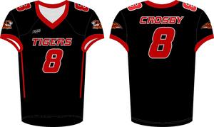 100% Polyester Football américain Jersey pantalon uniforme ensemble été à manches courtes maille tissu respirant grande taille unisexe imprimé - Product Image 5