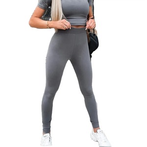 High Waisted <b>Tummy</b> <b>Control</b> Workout Women Leggings Custom Yoga Leggings for Women High Quality - Product Image 1