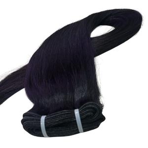 Extensions de cheveux vierges bruts indonésiens en gros, mèches doubles tissées à la machine, cheveux raides naturels, qualité supérieure - Product Image 1