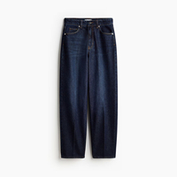 Jean en denim taille haute coupe boyfriend pour femme, décontracté, confortable, toutes saisons, élégant, sexy, délavage foncé/coloré, écologique