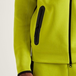 2025 nouveau sweat à capuche zippé en strass pour hommes personnalisé Streetwear surdimensionné avec des bases lourdes pour l'hiver OEM/ODM - Product Image 5