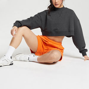 Sudadera Corta Ligera de Invierno para Mujer con Logotipo Frontal, Transpirable, Ecológica, de Alta Calidad, Personalizable, al por Mayor - Product Image 4