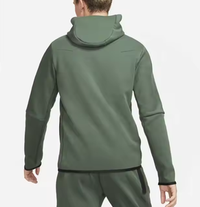 ชุดวอร์มผู้ชายผ้าฝ้ายฟลีซ 100% หนัก 300 กรัม แห้งเร็ว ระบายอากาศดี สีพื้น ทรงปกติ ขายส่ง สำหรับฤดูหนาว - Product Image 5