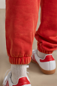 Joggers de invierno personalizados para mujer, forro polar de algodón, ropa de gimnasio y Yoga con decoración de encaje, estilo frontal plano - Product Image 6