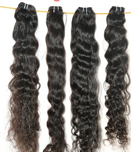 100% Cuticle Aligned <b>Cheap</b> Wavy Bundles Vendor Virgin Weave Machine Double Weft Indian Human Hair <b>Extensions</b> - Product Image 3