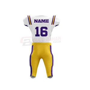 Uniforme de Fútbol Americano, Jersey de Manga Corta con Paneles de Malla, Pantalones Ajustables, Tela de Secado Rápido, Personalizable, Kit de Fútbol Americano para Adultos - Product Image 6